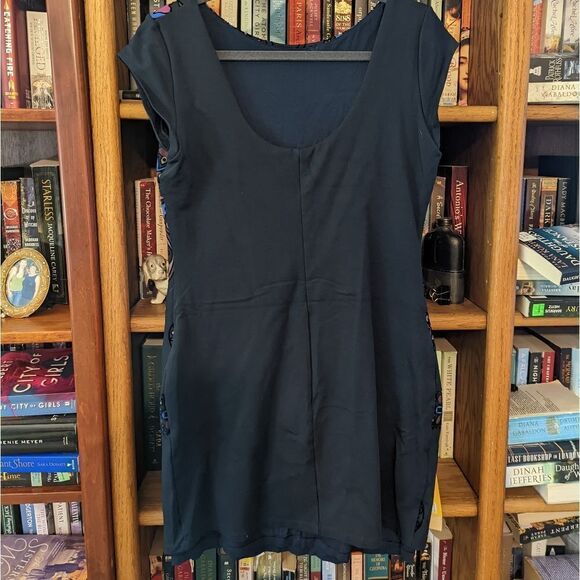 Desigual Sofia dress velvet mandala cutout bodycon mini sz l euc - Picture 2 of 8